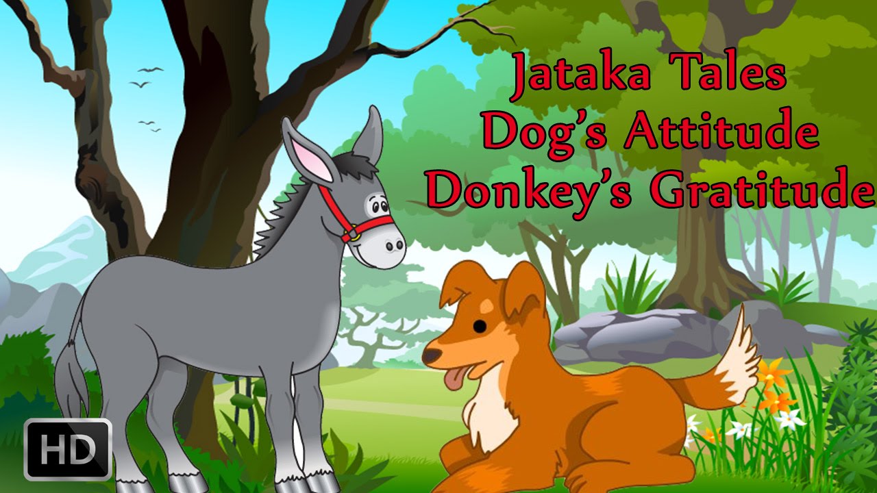 Jataka Tales - Dog's Attitude Donkey's Gratitude - Moral Stories - Animated Cartoons/Kids