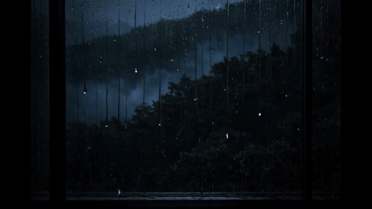 Midnight Forest Rain — Peaceful Night Ambience (1 Hour, No Music)