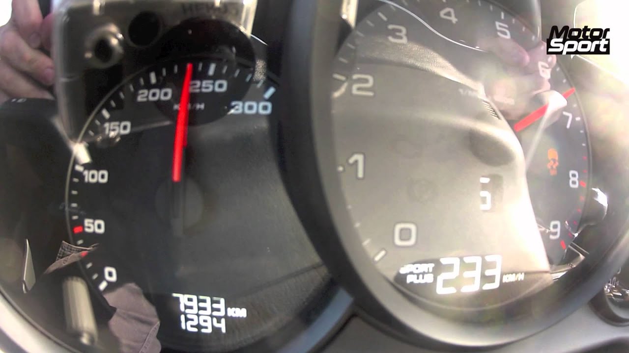 0-270 km/h : Porsche Boxster S 981 (Motorsport)