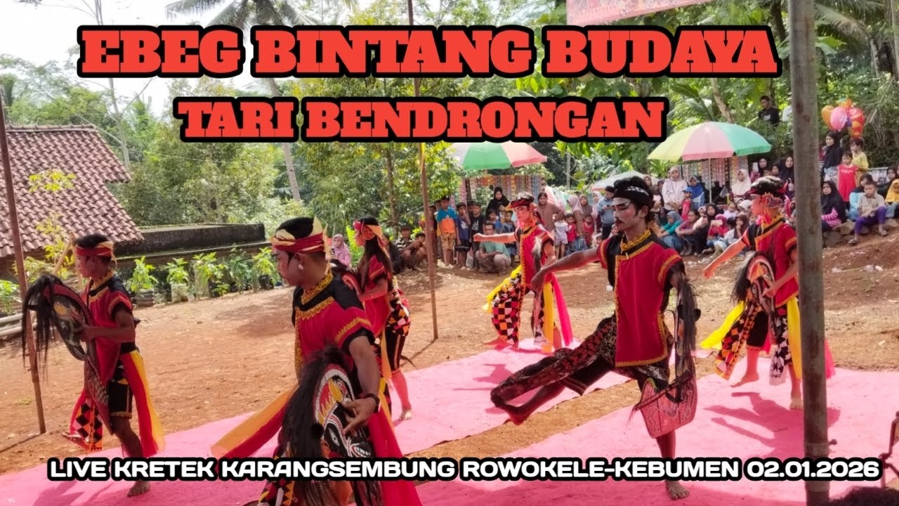 Bendrongan ‼️ebeg bintang budaya 📍📍live kretek Karangsembung rowokele-kebumen 02.01.2026