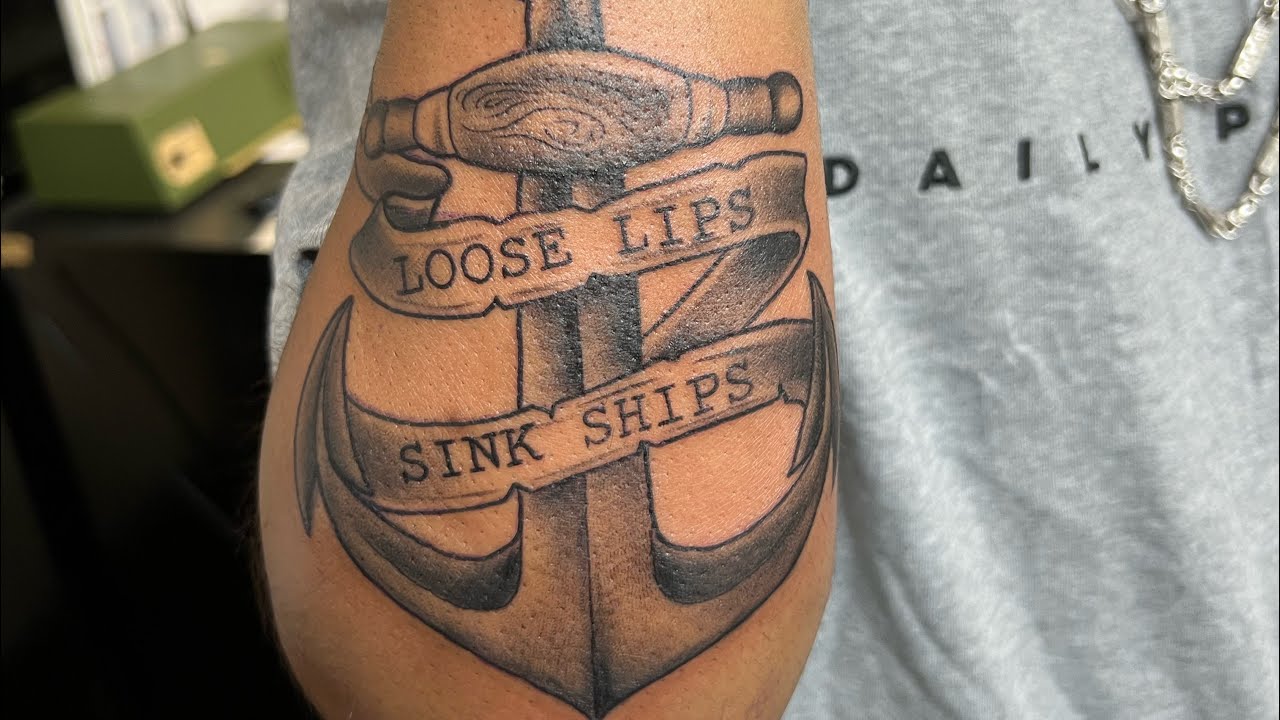 Loose Lips Sink Ships, Black and Grey Anchor, Ambition Mars-U