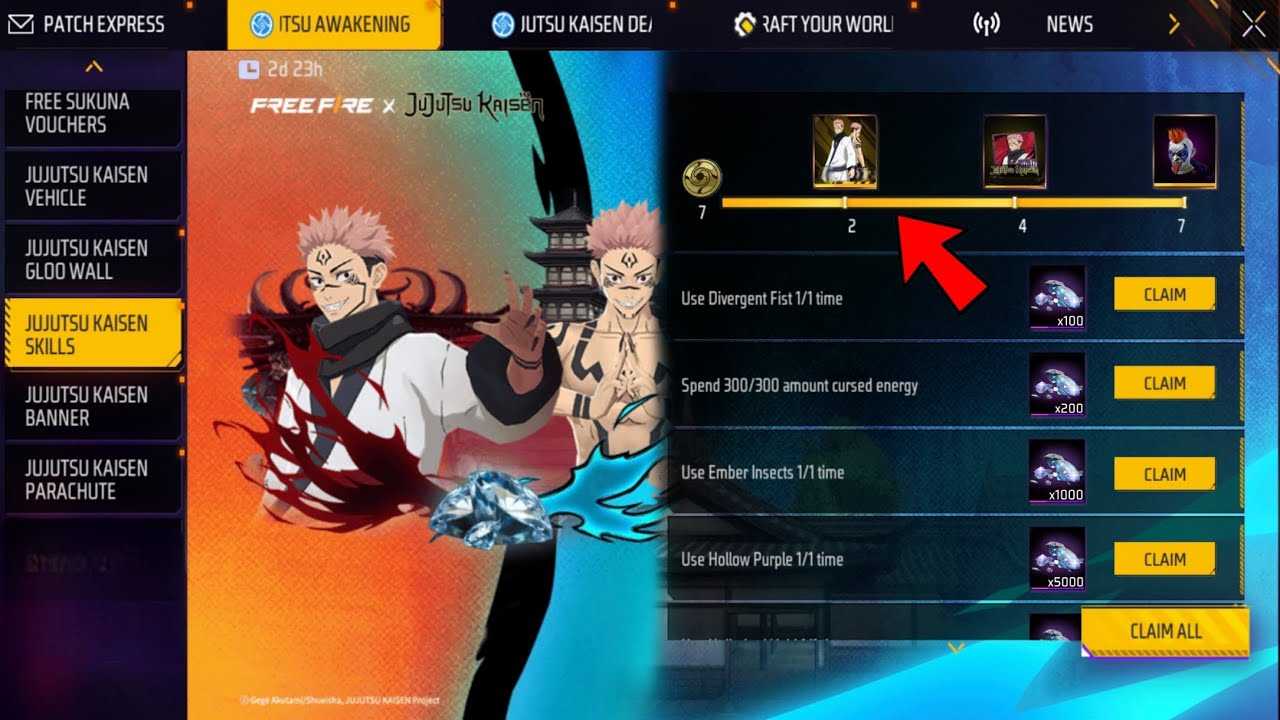 Login Claim Free All Legendary Items in free fire 🔥