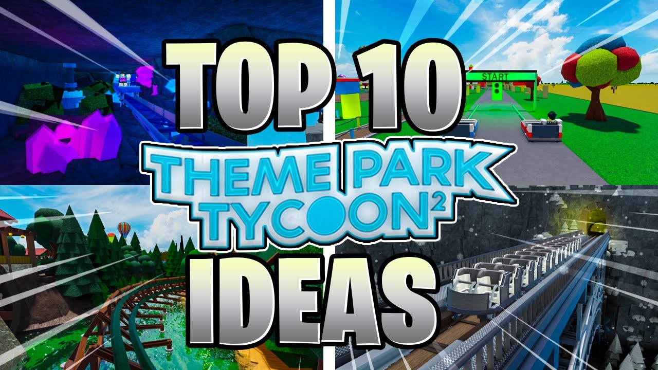 10 ROLLER COASTER IDEAS💡in Theme Park Tycoon 2