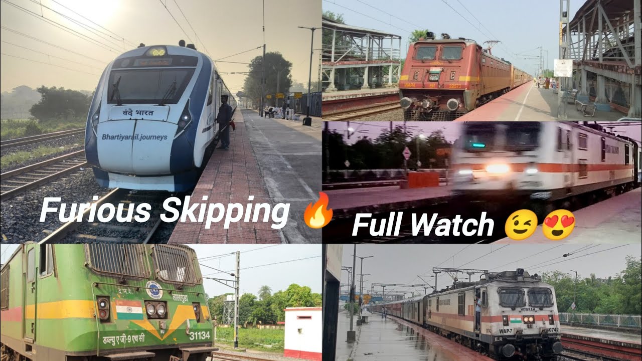 DANGEROUS SKIPPING 🔥22301 HOWRAH NEW JALPAIGURI VANDE BHARAT EXPRESS 😍#indianrailways #railway