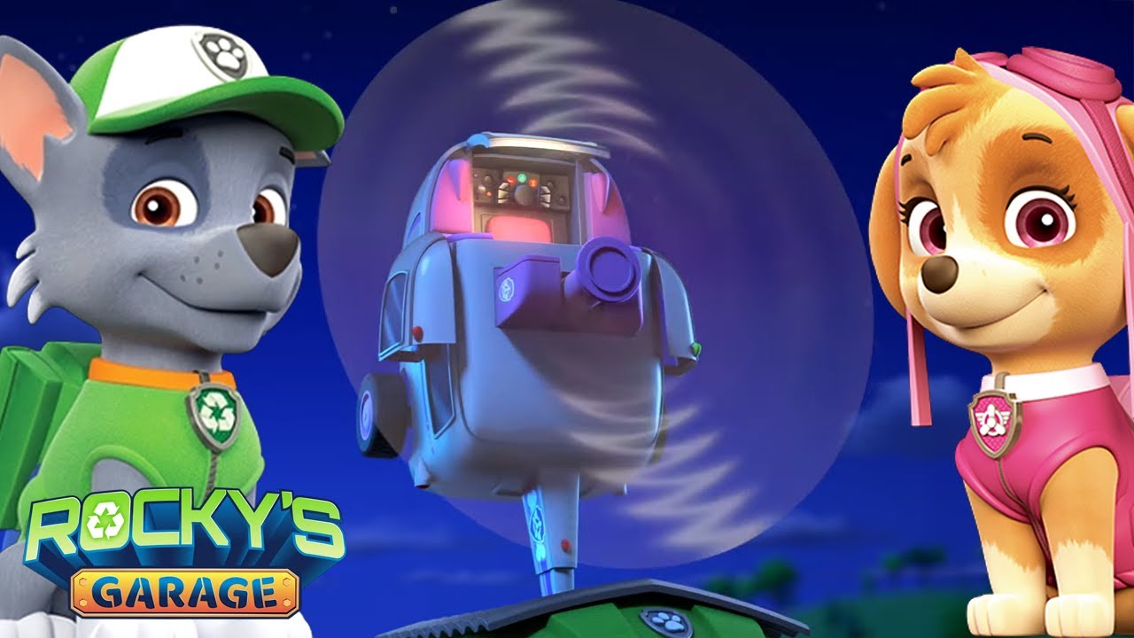Rocky & Skye Fix the Electricity | Rocky's Garage | PAW Patrol | Cartoons for kids