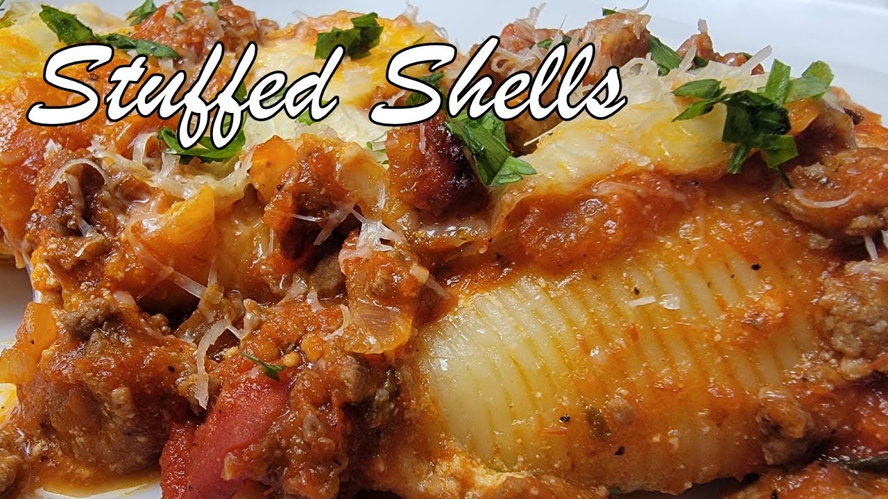 Рецепт фаршированных ракушек с мясом и сыром