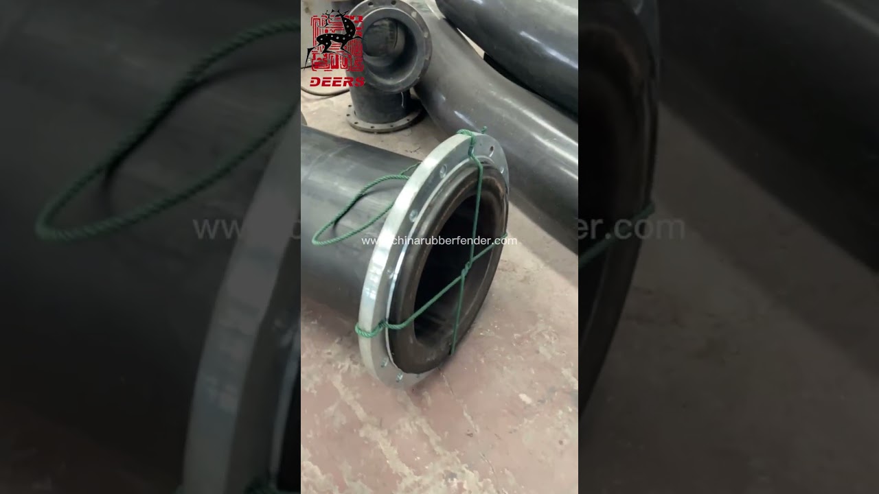 The flanges of the HDPE pipes are fixed