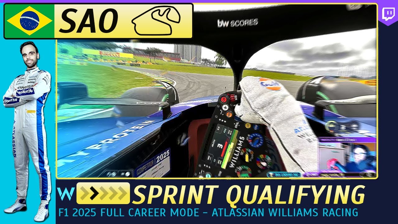 F1 25 SAO PAULO GP - Sprint Qualifying - Driver Career Mode | Atlassian Williams Racing FW47