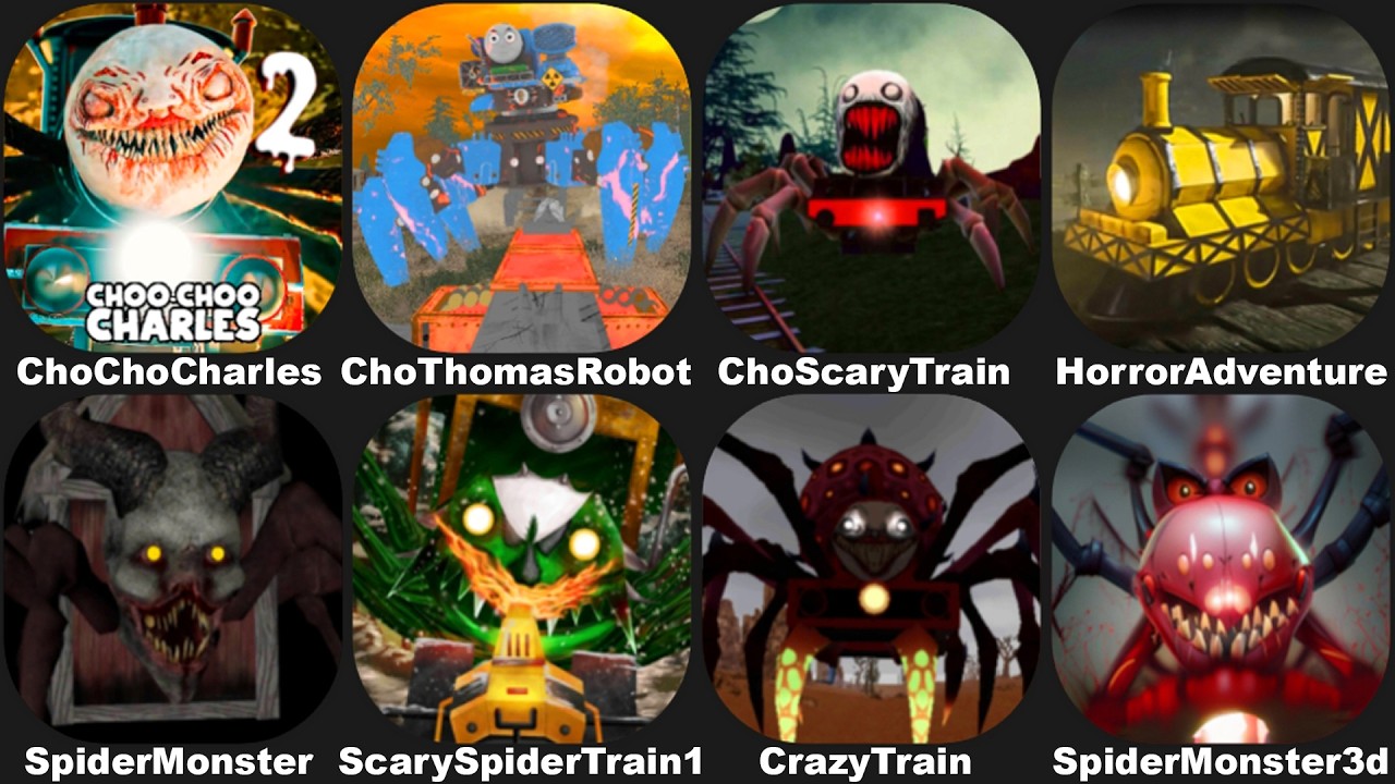 Mobile Choo Choo Charles Mod Thomas Robot Train,Choo Choo Train,Scary Spider Train,Spider Monster...