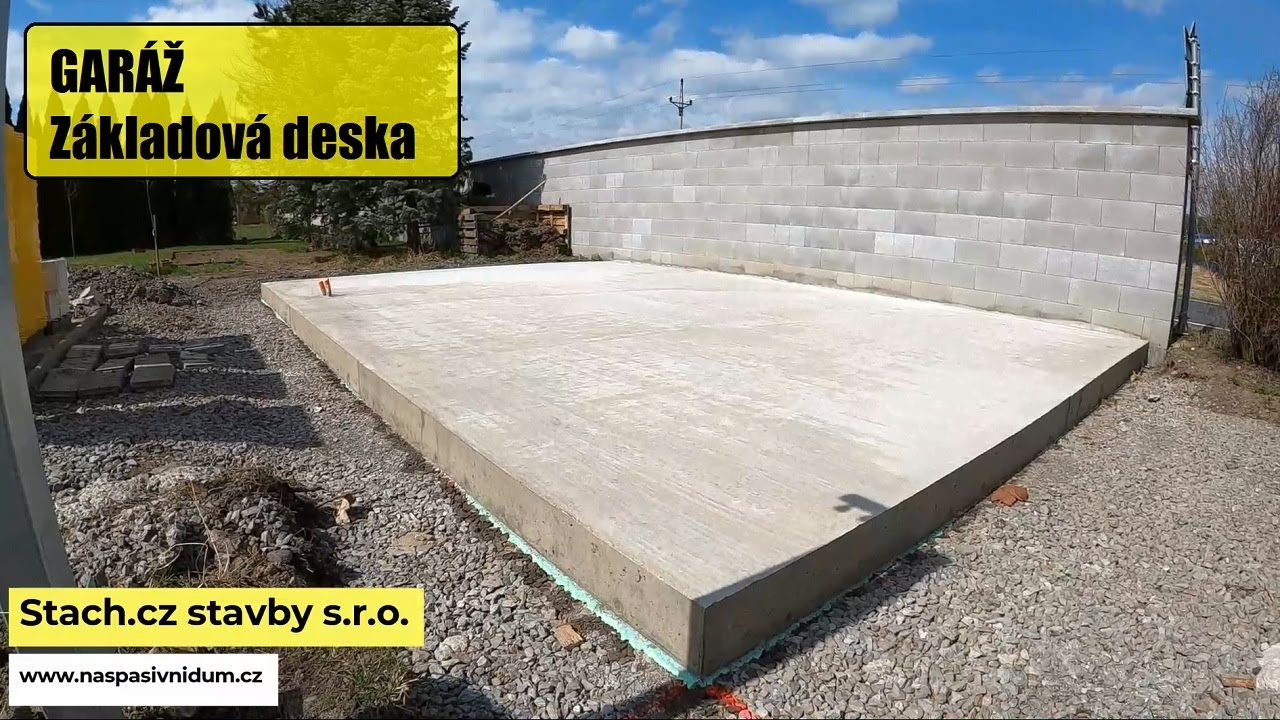 Garáž  - Základová deska