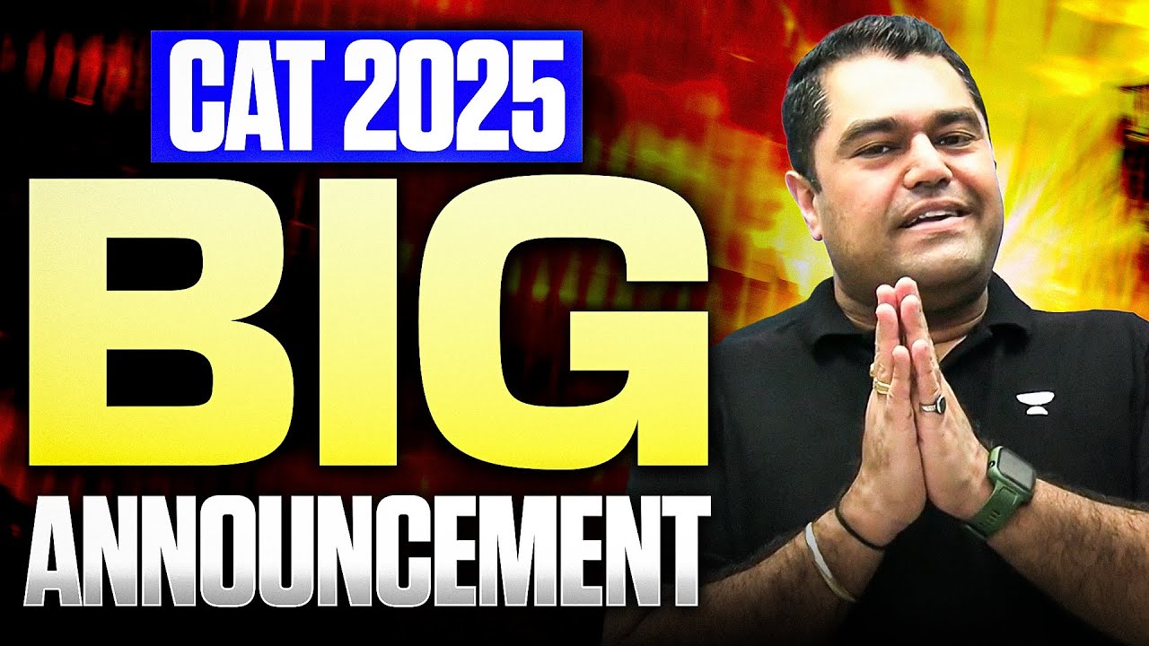 Big News for CAT 2025 Aspirants 🚨 | Must Watch NOW
