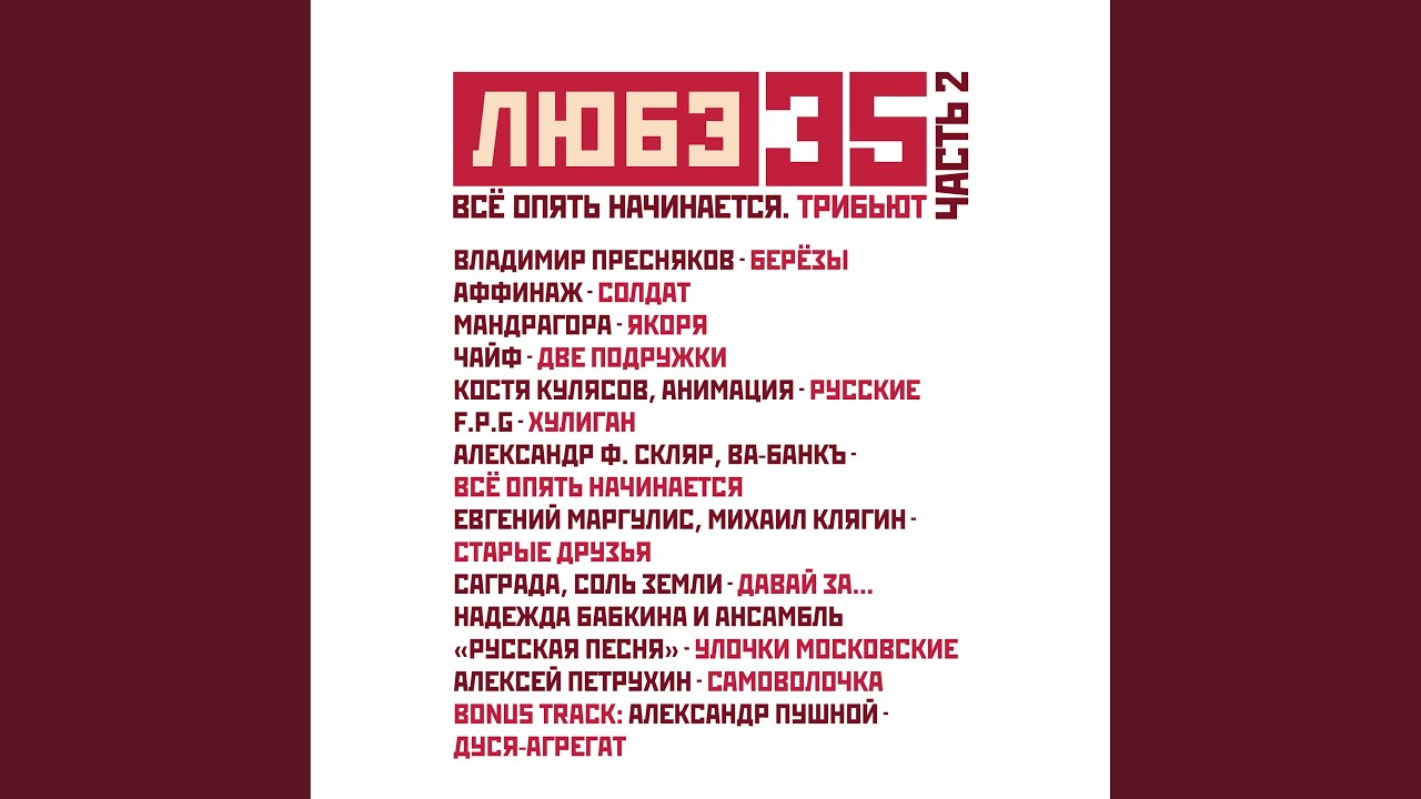 Солдат (Любэ 35. Всё опять начинается. Трибьют)