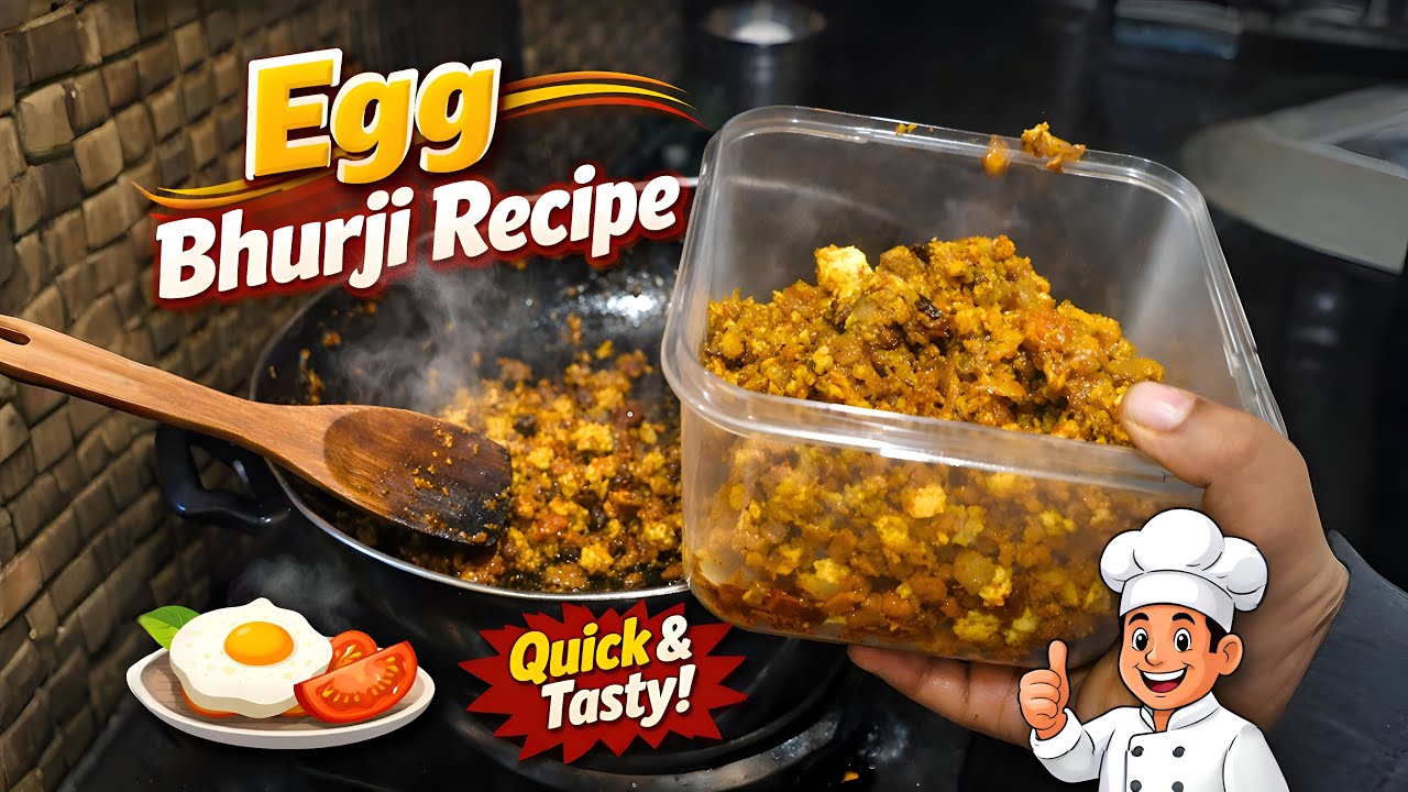 Egg Bhurji Recipe 😋 | Quick & Easy Street-Style Egg Burji