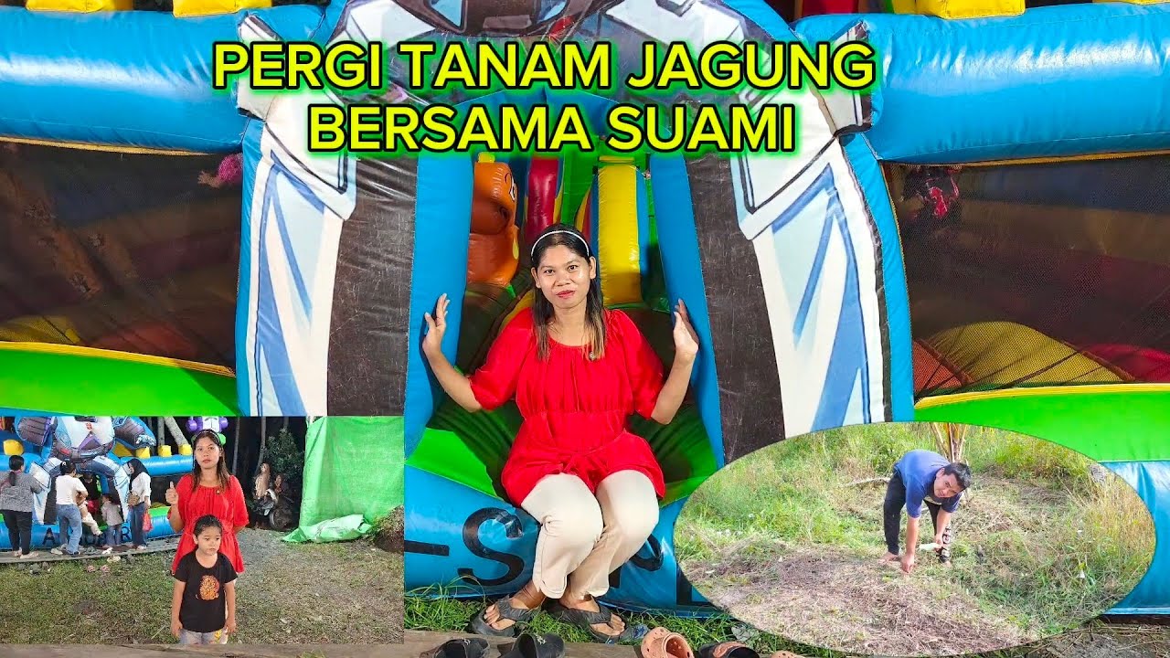 BERSAMA SUAMI DAN TEMAN BAWA ANAK ANAK PERGI MAIN KE PASAR MALAM