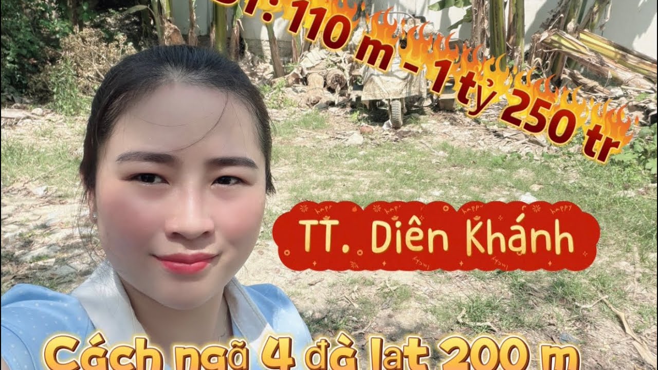 Diên Thạnh Cách Ngã Tư Đường Đà Lạt Hơn 100 m Diện tích: 110m² (90 m thổ cư ) giá 1 tỷ 250 tr