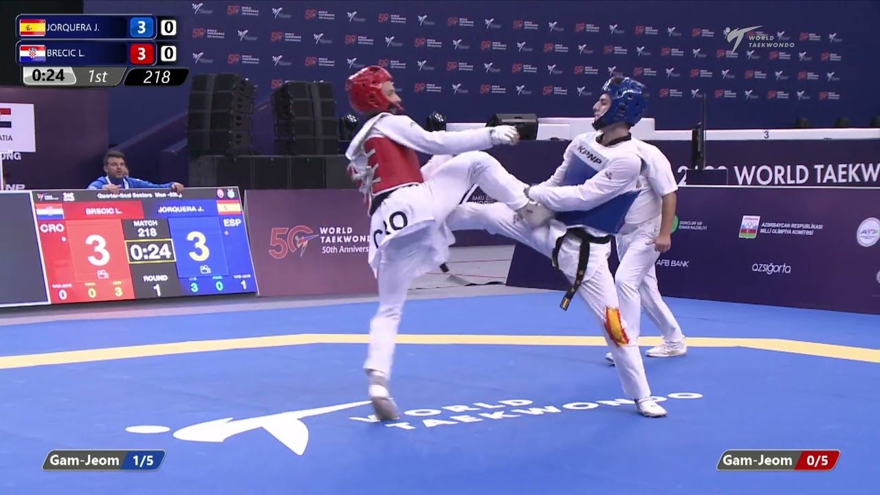218 Quarter final Men  63kg ESP JORQUERA J  CRO BRECIC L