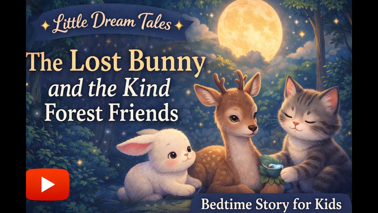 A Gentle Bedtime Story: The Lost Bunny Finds Friendship 🐰✨