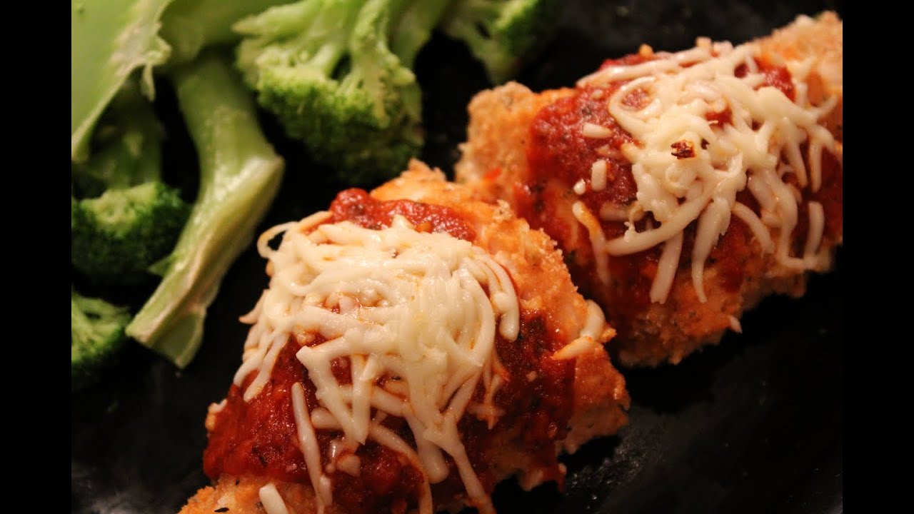 ★ DELICIOUS Bodybuilding Meal:  Healthy Oven-Baked Chicken Parmesan