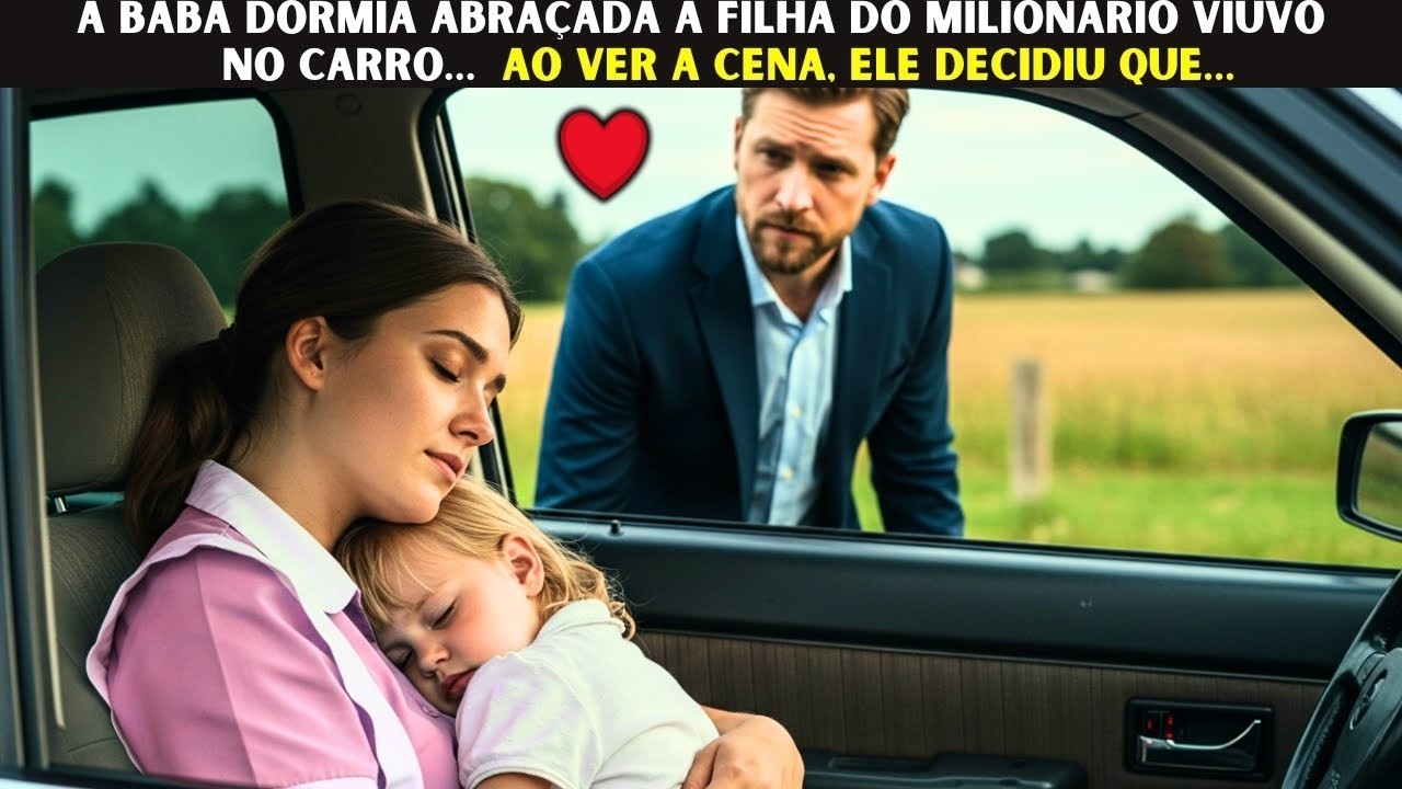 ❤️ A babá dormia abraçada à filha do milionário viúvo no carro…  Ao ver a cena, ele decidiu que…