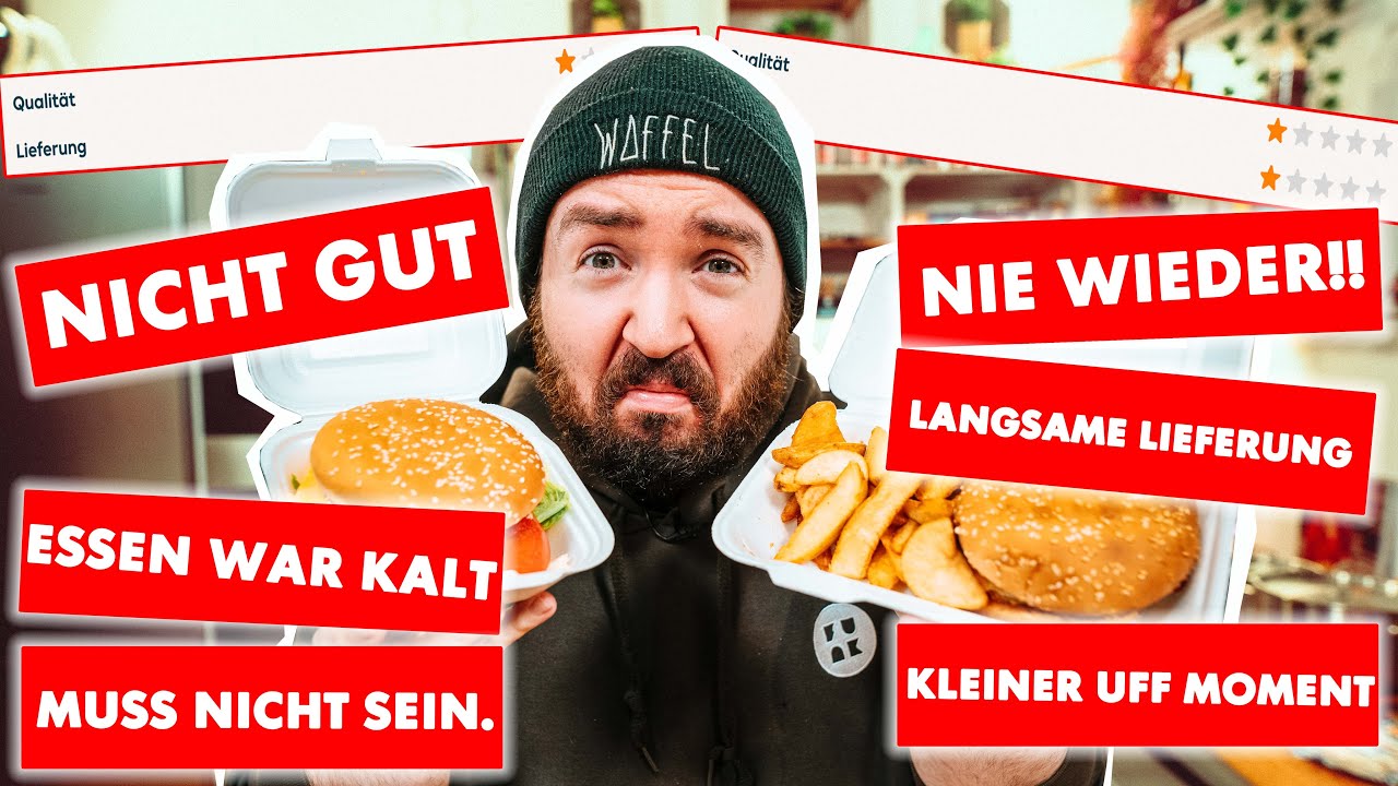 VERBRANNTEN Burger bestellt? Die BEIDEN SCHLECHTESTEN BURGER bestellt