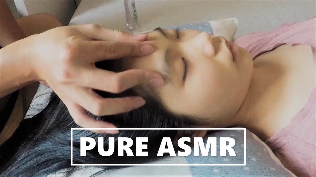 ASMR Forehead Massage to Relieve Migraine, Headaches & Stress | Gentle Hair Scratching