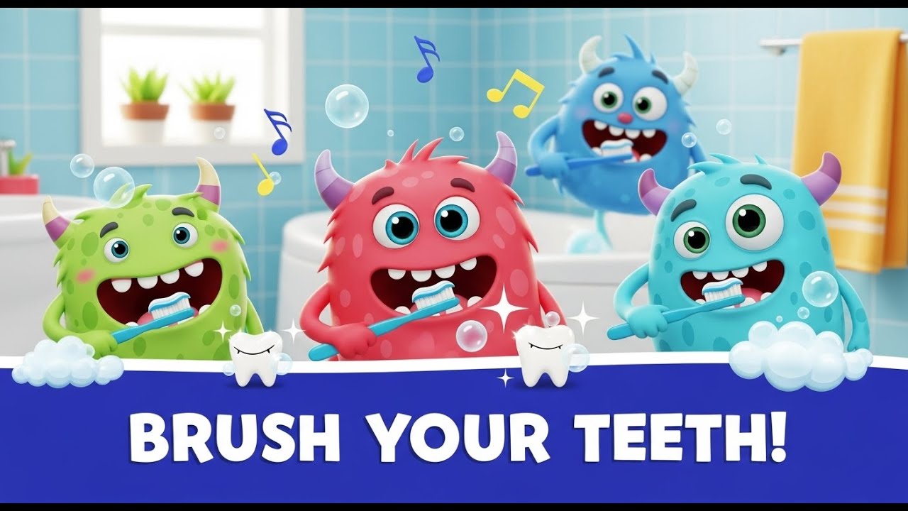 Silly Monsters Brush Their Teeth | Fun Dental Hygiene Song by DodoVerse for Kids