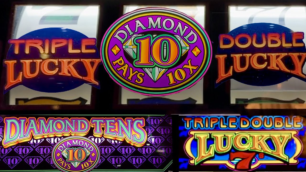 Old School Diamond Tens and Triple Double Lucky 7s Casino 3 Reel Slots