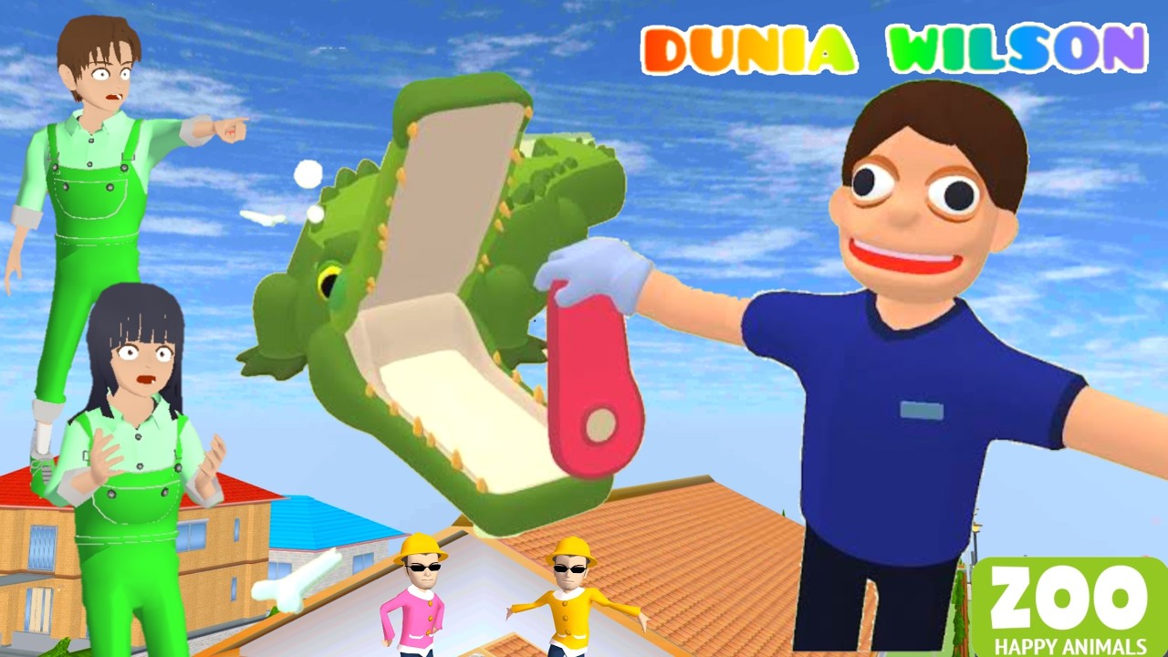 Yuta Mio Beri Makan Singa Buaya Gajah di Kebun Binatang 😍😛 FULL MOVIE Main Game Zoo Happy Animal