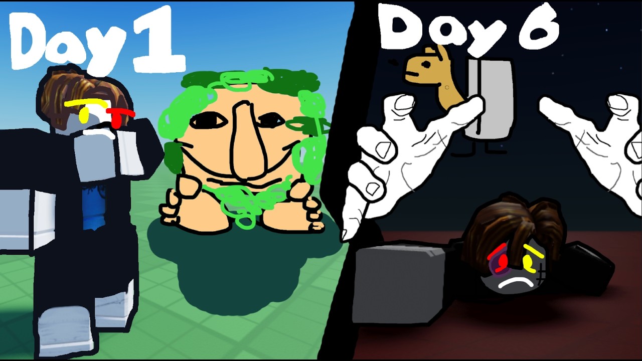 I spent a WEEK in ROBLOX BRAINROT (I almost died).