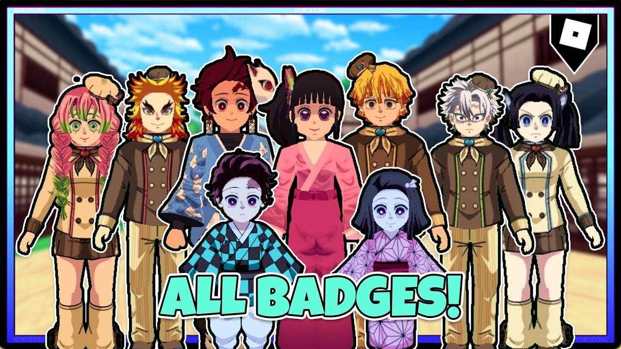 HOW TO GET ALL 14 BADGES in DEMON SLAYER 3D RP | ROBLOX