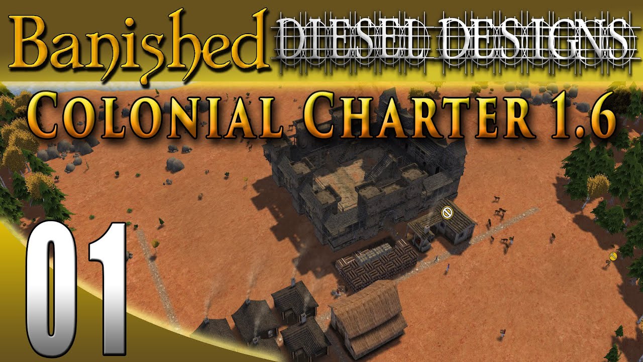 Banished Colonial Charter 1.6: EP01: The Forge Awakens! (City Building Series 60FPS)