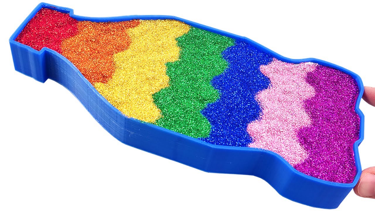 Satisfying Video l How to make Coke into Mixing Glitter Slime Cutting ASMR l RainbowToyTocToc