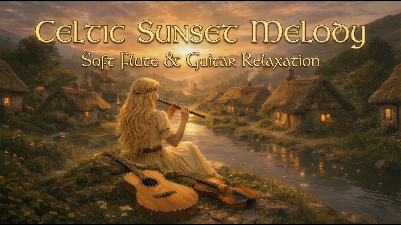 Celtic Sunset Melody – Soft Flute & Guitar Relaxation