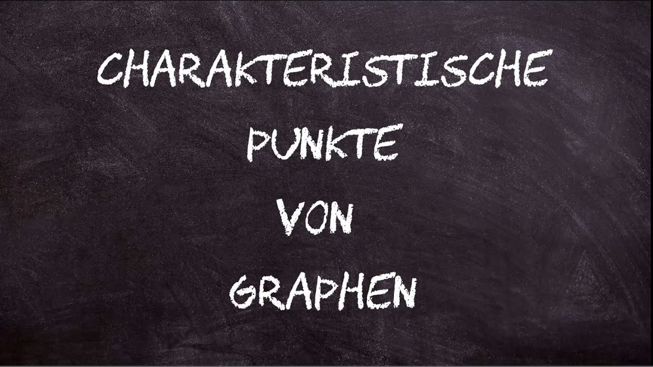 Charakteristische Punkte von Graphen