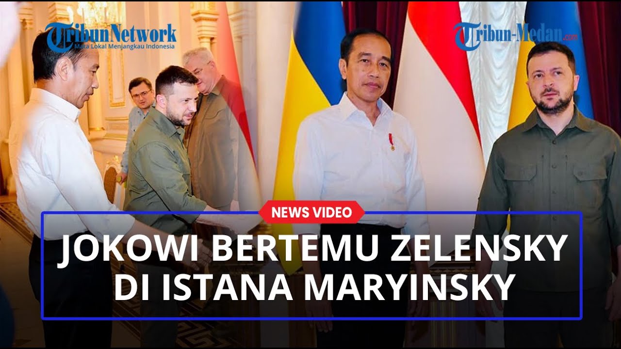Jokowi Bertemu Zelensky di Istana Maryinsky, Kiev, Ukraina