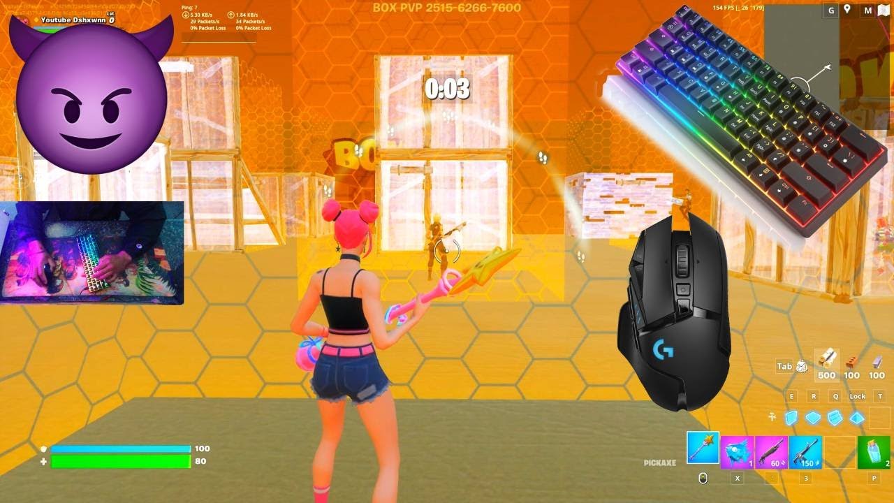 Sweaty “Surf Witch” skin dominates Box Fights 180FPS 😍 Chill GK61 Fortnite Keyboard Sounds 😴