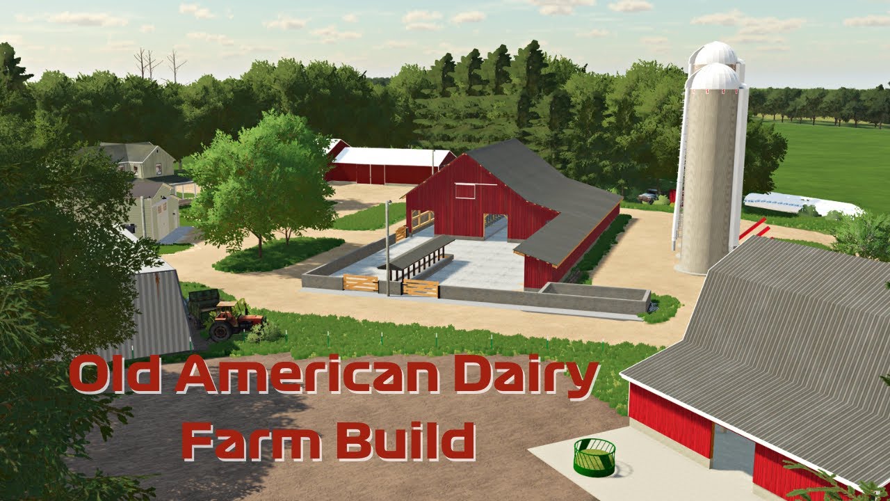 I BUILT AN OLD AMERICAN DAIRY FARM!!