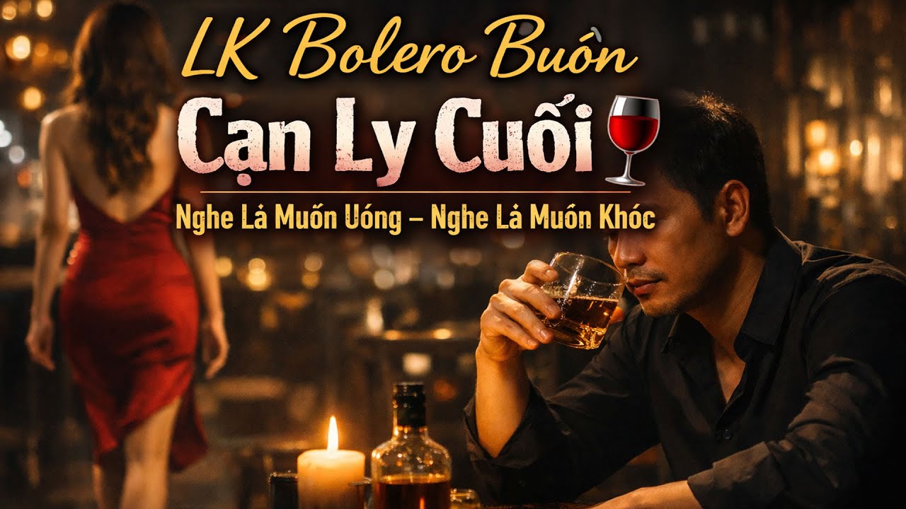 LK Bolero Buồn Cạn Ly Cuối 🍷 | Nghe Là Muốn Uống – Nghe Là Muốn Khóc