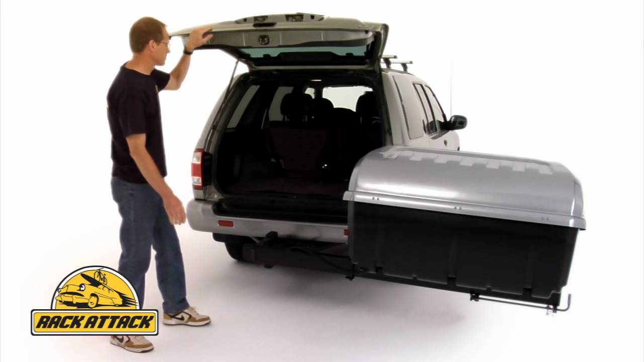 Thule 684 Terrapin Hitch Mount Cargo Box Demonstrated by Rack Attack