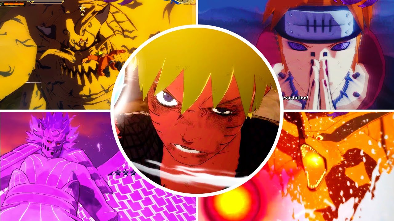 All Bosses Naruto Storm Connections (4K)