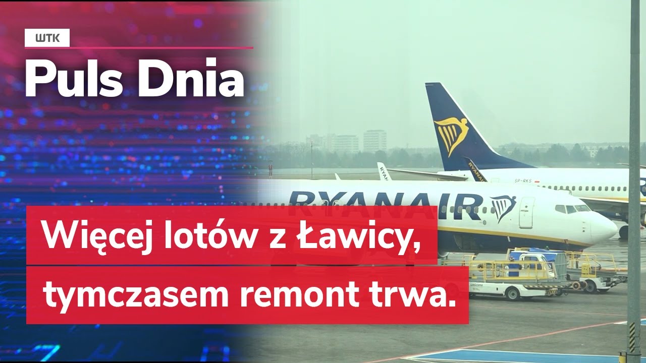 Więcej lotów z Ławicy, tymczasem remont trwa