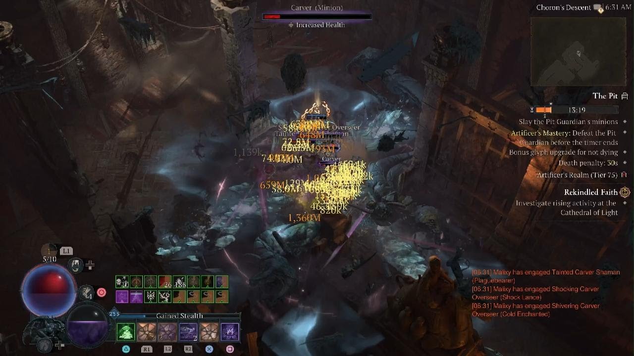 Leveling My Glyphs to 46 - DT Rogue Fresh out of Original Campaign.