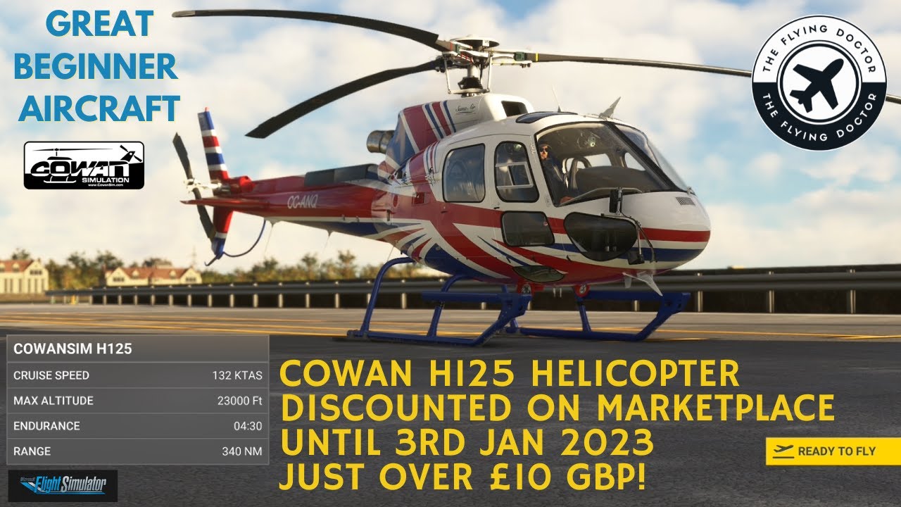 NEW Cowan H125 aircraft - great for beginners looking to learn the basics of flight & discounted!