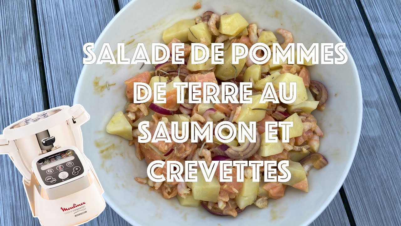Recettes Companion  — SALADE DE POMMES DE TERRE AU SAUMON ET CREVETTES