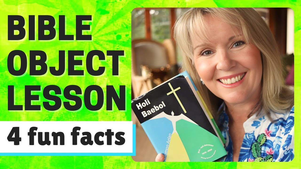 BIBLE Object Lesson: 4 FUN Facts about the Bible (full lesson demo)
