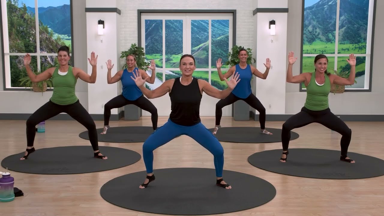 Cathe Friedrich's Elevated Dynamic Flexibility & Core Workout
