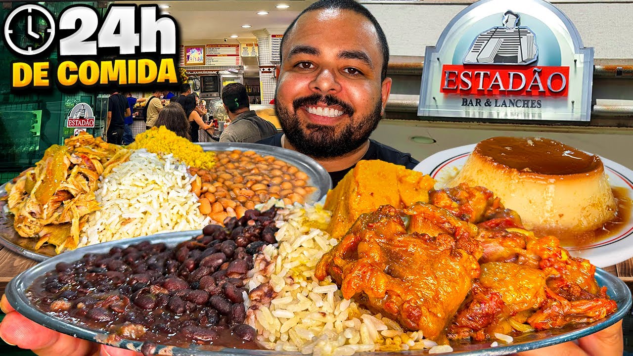 O PF MAIS FAMOSO DE SP! Comendo Rabada e Pernil no Estad&atilde;o 24H