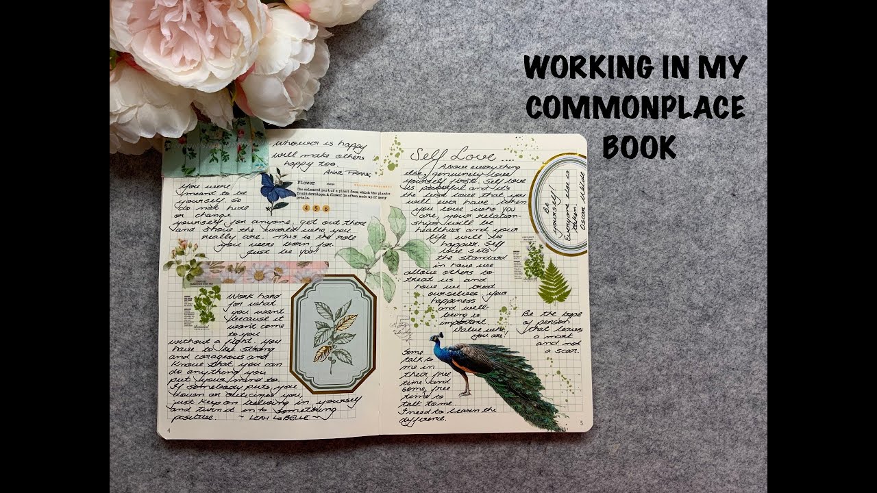 Working in my Commonplace Book #commonplacebook #junkjournal