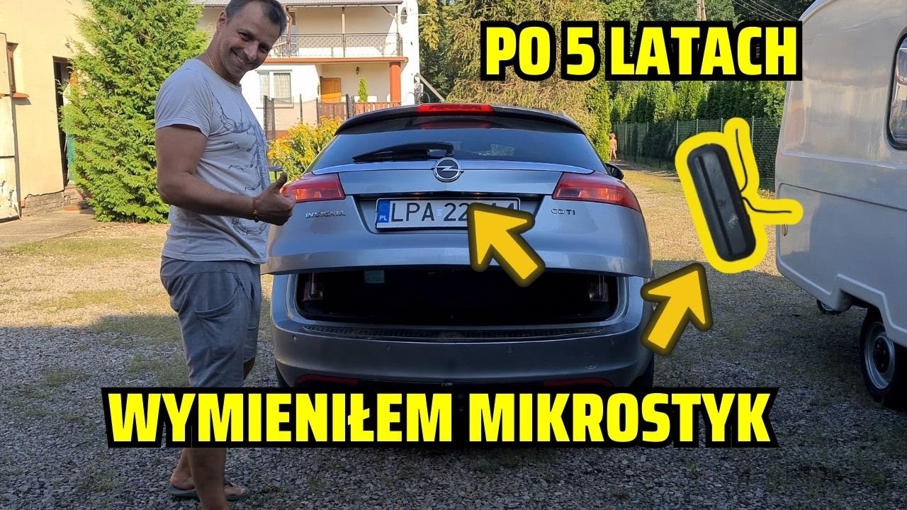#74 Wymieniam Mikro Styk Przycisk Otwieranie Klapy Bagażnika Opel Insignia