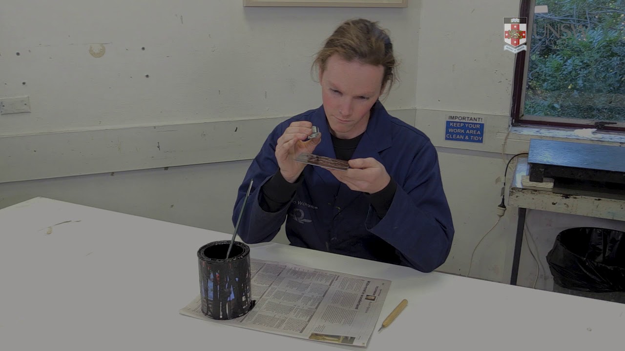 Etching Metal with Nitric Acid for Intaglio Printing
